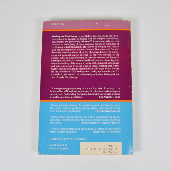 Healing and Christianity by Morton Kelsey - History of Healing - Paperback