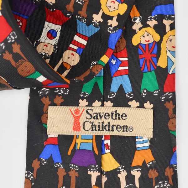 Save the Children Mens Necktie Silk "If We All Work Together" Leah Age 12 USA