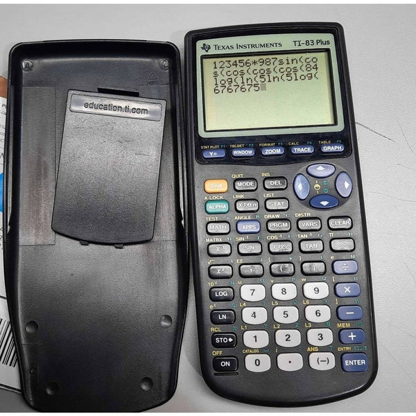 Texas Instruments TI-83 Plus Graphing Calculator With Cover Parts / Repair  1189