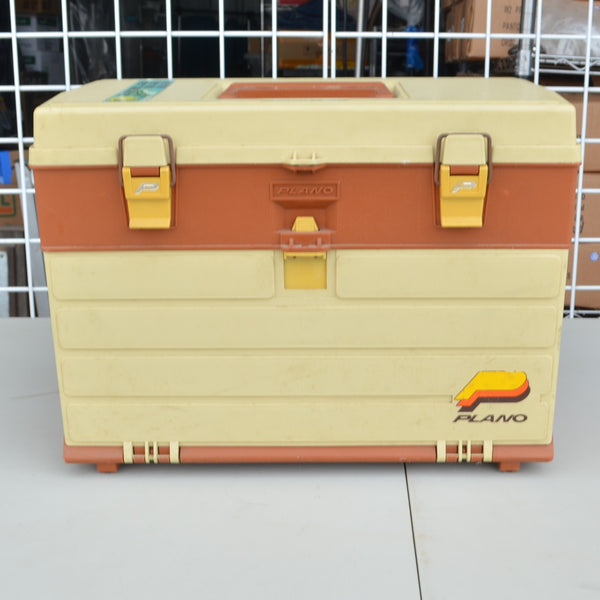 Plano Multi-Drawer Fishing Tackle Box - Full of Lures and Other Tackle - Brown