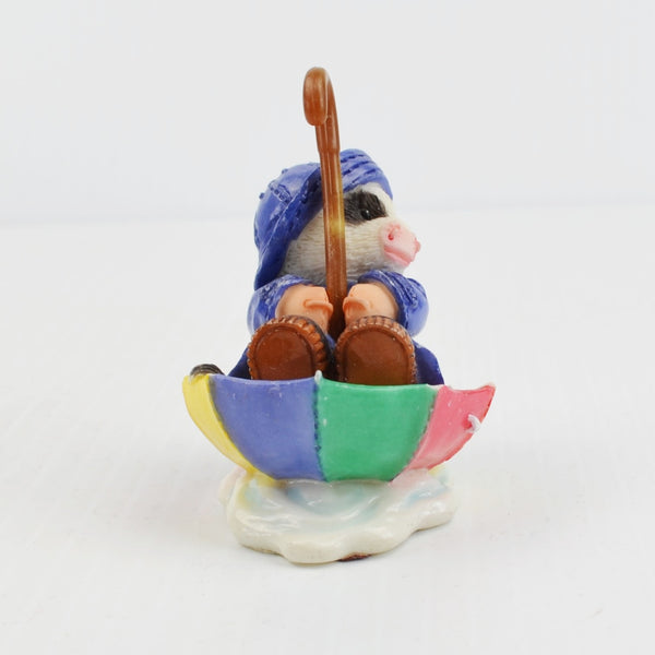 Mary’s Moo Moos “You Keep Moo Afloat” 1997 Enesco Cow Raincoat Umbrella Figurine