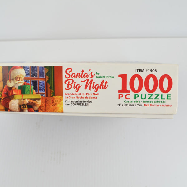 White Mountain Christmas Puzzle - Santa's Big Night - 1000 Piece Jigsaw Puzzle