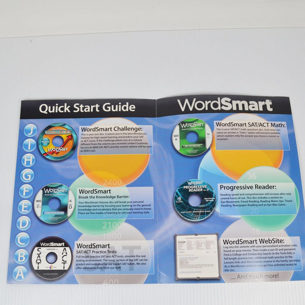 WordSmart SAT/ACT Test Prep Software Personalized Study - 11 Discs Windows / Mac