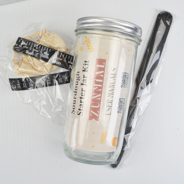 Sourdough Starter Jar 24oz Sourdough Bread Baking Supplies Fermentation Kit