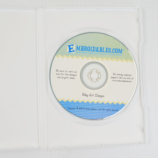 Baby Girl Designs Machine Embroidery CD - Mini Moments Embroidery Designs