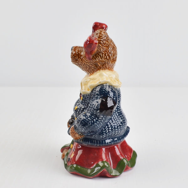 Boyds Bears "Louella & Hedda" Bearware Pottery Salt and Pepper Shakers 5E/1361