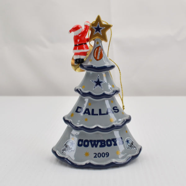 Danbury Mint Dallas Cowboys NFL Ornament Christmas Tree Santa 2009 - 5" No Box