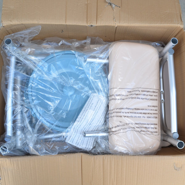 Combination Transfer Bench and Commode, Padded - New in Box
