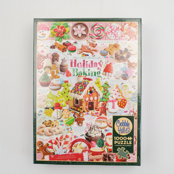 Cobble Hill Holiday Baking Puzzle 1000 Piece Christmas Cookie Jigsaw Puzzle NEW