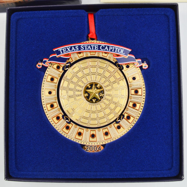 2004 Texas State Capitol Ornament - Booklet - Texas Capitol Interior Dome - NEW