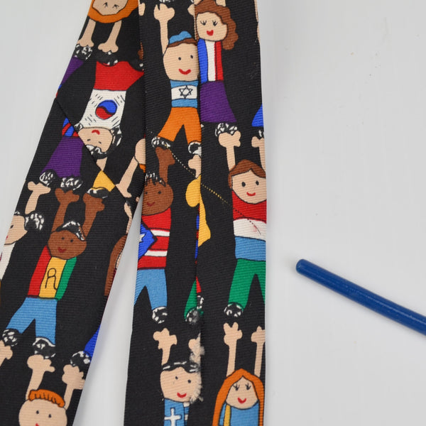 Save the Children Mens Necktie Silk "If We All Work Together" Leah Age 12 USA