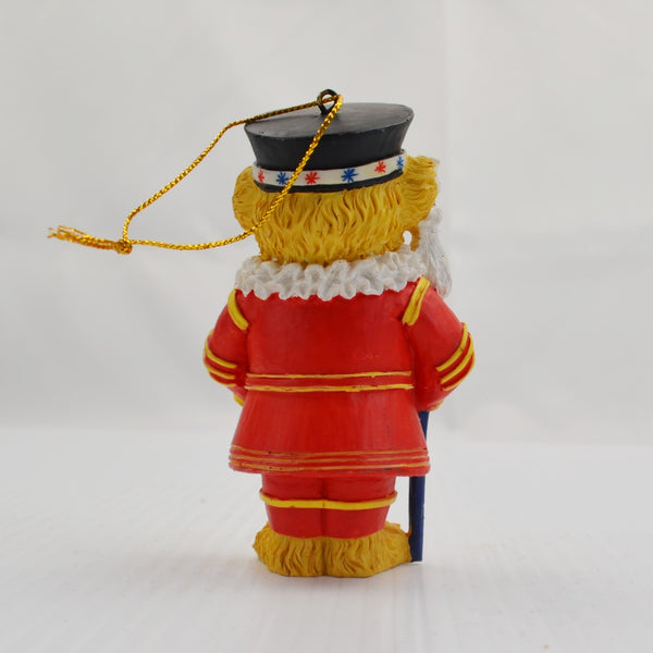Vintage Harrods Teddy Bear Ornament Beefeater Guard Christmas London Holiday