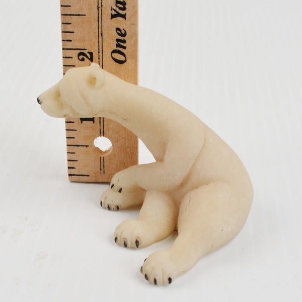 Quarry Critters Polar Bear Pam - Sitting Bear Figurine 2000 Second Nature Design