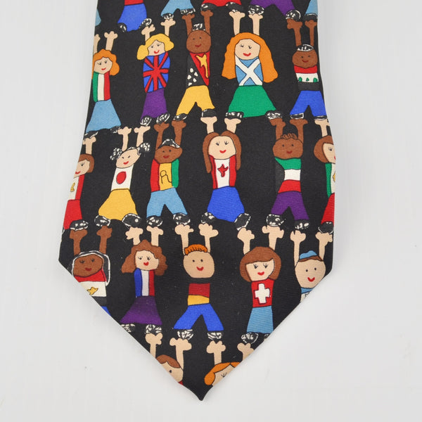 Save the Children Mens Necktie Silk "If We All Work Together" Leah Age 12 USA