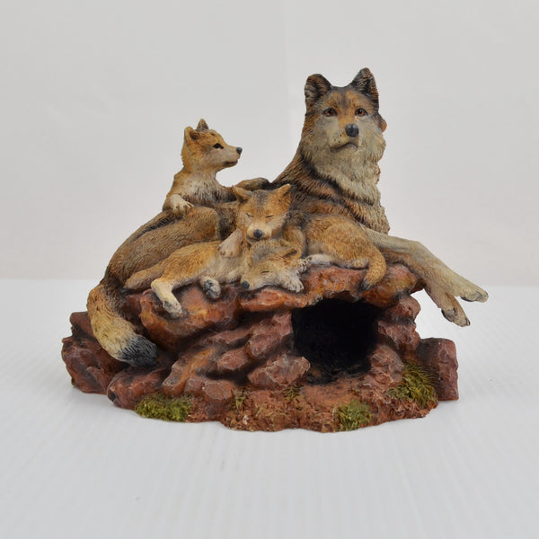 Hamilton Wolves of the Wilderness Collection Figurine A Wolf's Pride Wolf Pups
