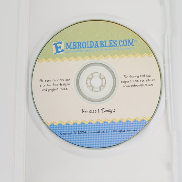 Princess Girl Fairytale Machine Embroidery CDs 1 & 2 Designs by Renae Lindgren