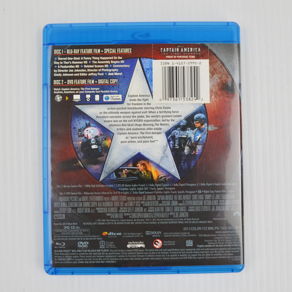 Captain America: The First Avenger (BLU-RAY, 2011) Chris Evans, Tommy Lee Jones