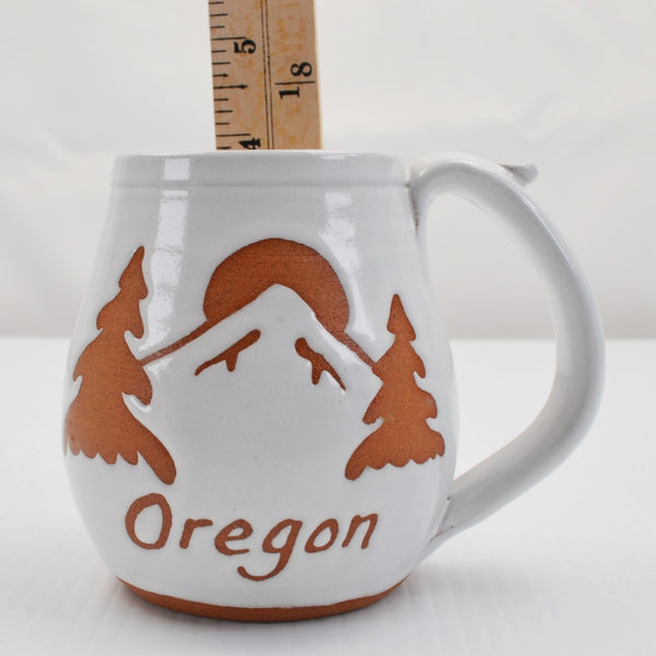 Pam & Mac McNerney Art Pottery Signed Oregon Mug Glazed Hand Thrown Coffee Cup