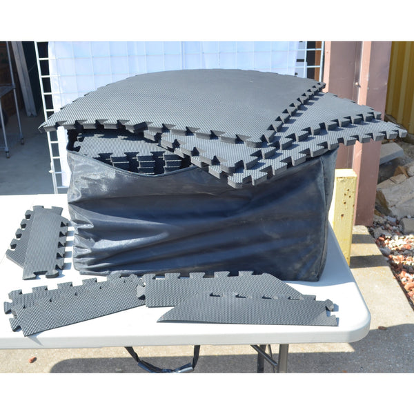 Interlocking Foam Floor Mats 24" Tiles - 25 Pieces, Plus Edge and Corner Pieces