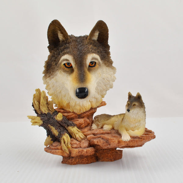 Hamilton Wolf Sculpture Figurine Time of Reflection Soul of Nature Collection 99