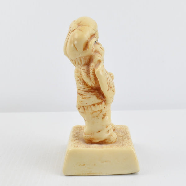 Russ Wallace Berrie Happy Birthday Wish Boy Figurine Vinyl Vintage Mid Century