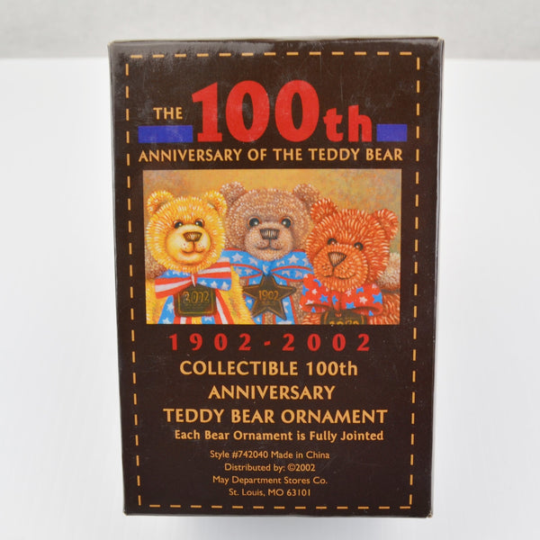 2002 Wish Bear Ornaments SET Of 3, Celebrating 100th Anniversary Teddy Bear NIB