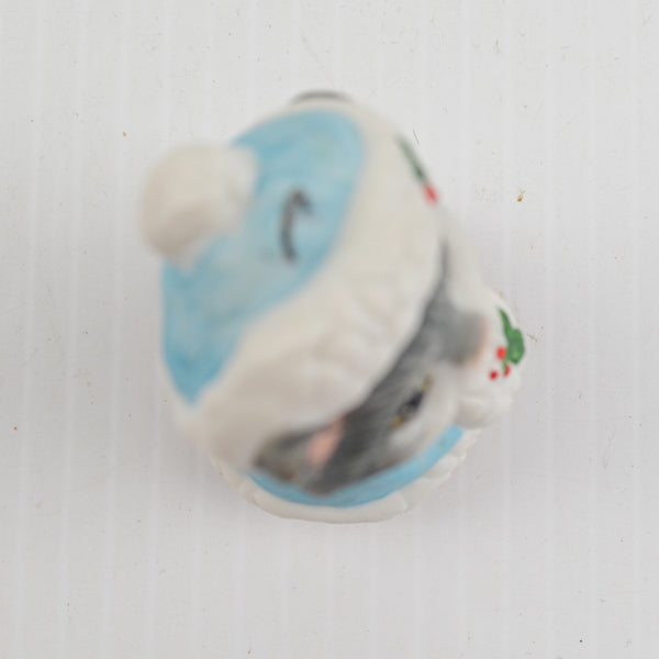 Vintage Hallmark Keepsake Christmas Kitty Ornament - Cat Kitten Christmas 1990