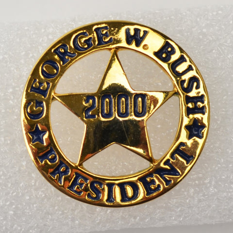 George W Bush President Lapel Pin 2000 Texas Star Presidential Campaign Hat Pin