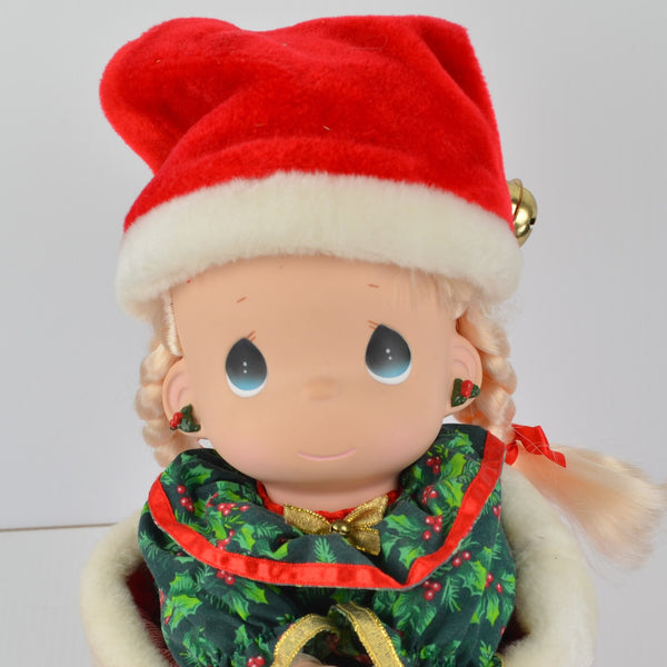 Vintage 16" Precious Moments Jingles Christmas Eve Stocking Doll QVC New No Box