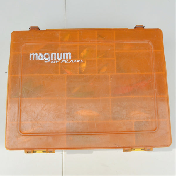 2 Sided Plano Magnum Fishing Lure Storage Box With Lures + Single Sided Lure Box