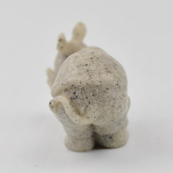 Second Nature Design Quarry Critters Mini Rhino Figurines 3 Rhinoceros - RARE