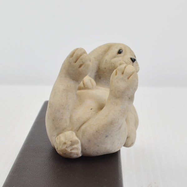 Second Nature Design Quarry Critters Bunny Shelf Sitter - Rutger Figurine 2001
