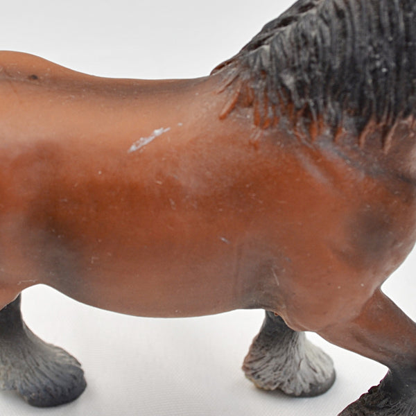 Vintage Schleich Clydesdale Bay Brown White Black Horse Figure Draft Horse 2000
