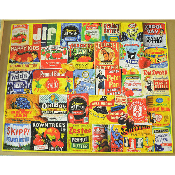 White Mountain Collage Puzzle - Peanut Butter & Jelly 1000 Piece Jigsaw Puzzle