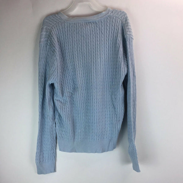 United States Sweaters Womens - Size Large - Light Blue Cable Knit Sweater - V-