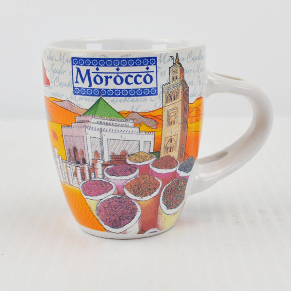 Espresso Morocco Cup Mug Spoon Original Box Espresso Coffee Mini Mug - NEW