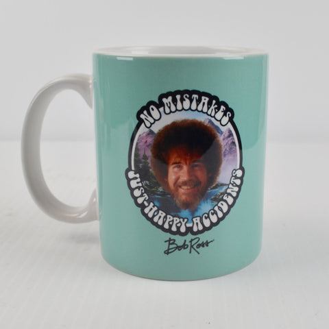 Bob Ross No Mistakes Just Happy Accidents Coffee Mug - Bob Ross Face