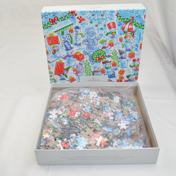 Hallmark Holiday Hustle Christmas Puzzle - Snowman - 1000 Pc Jigsaw 30 X 24