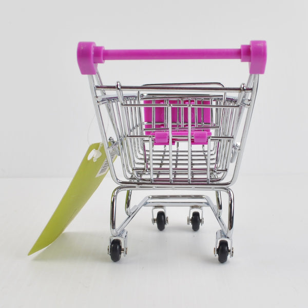 Realistic Mini Metal Shopping Cart Purple - Use with Mini Brands, Elf on a Shelf