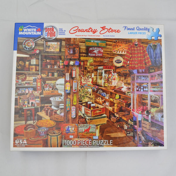 White Mountain Seek & Find - Country Store 1000 Piece Jigsaw Puzzle - 24 X 30