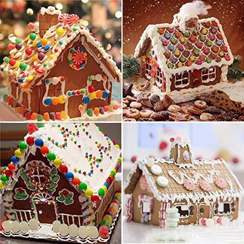 3D Gingerbread House Cookie Cutter Set 18 Pcs Stainless Steel Christmas House