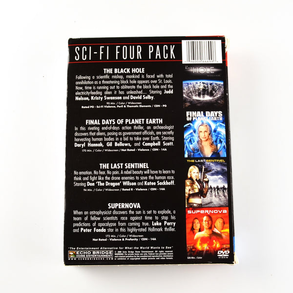 Sci-Fi 4-Pack (DVD, 2009)  Black Hole, Final Days, Sentinel, Supernova