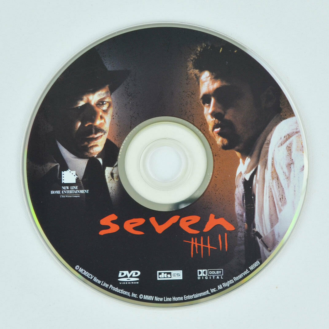 Seven (DVD, 1997) Brad Pitt, Morgan Freeman - DISC ONLY