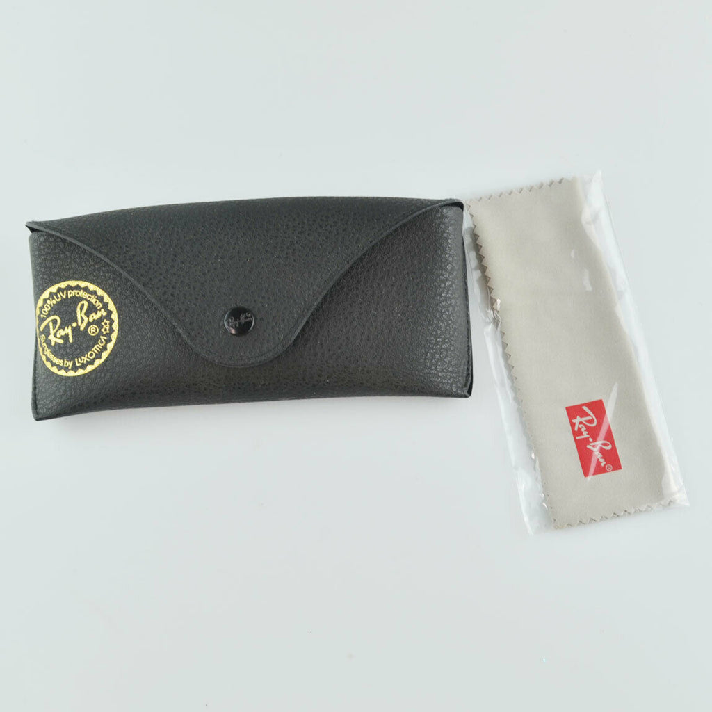 Classic Luxottica Ray-Ban Tan/Brown Leather Sunglasses Case | eBay
