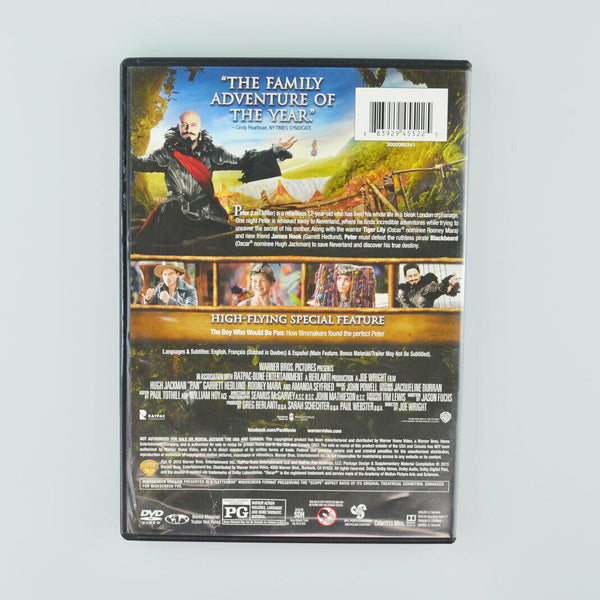 Pan (DVD, 2015, Widescreen) Hugh Jackman, Levi Miller, Rooney Mára