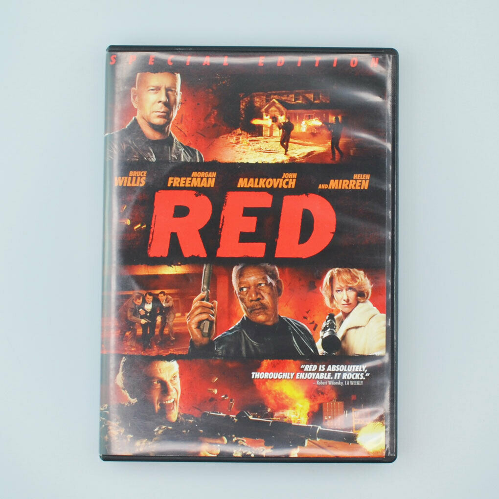 Red (DVD, 2011) Bruce Willis, Morgan Freeman, John Malkovich, Mary-Louise Parker