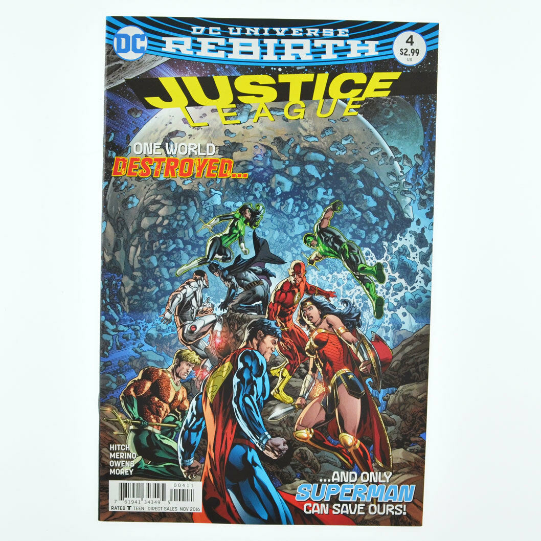 JUSTICE LEAGUE #4 - DC Universe Rebirth Comics 2016 - VF+