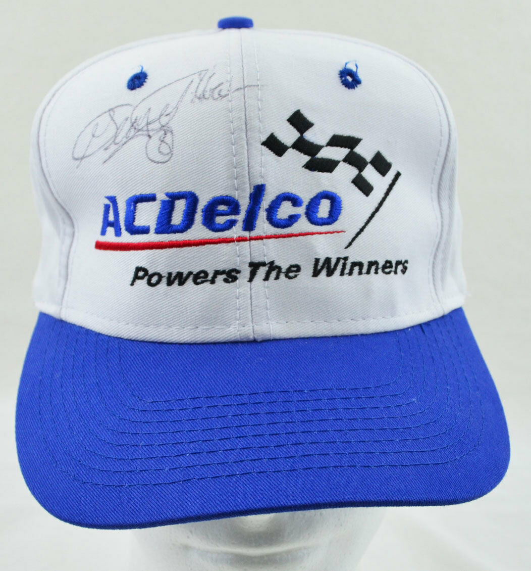 AC DELCO Powers The Winner Hat / Chief Auto Parts Baseball Cap Blue Signed