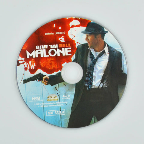 Give Em Hell Malone (Blu-ray Disc, 2010) Thomas Jane, Ving Rhames - DISC ONLY