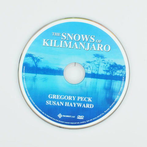 The Snows of Kilimanjaro (DVD, 2000) Gregory Peck, AVA Gardner - DISC ONLY